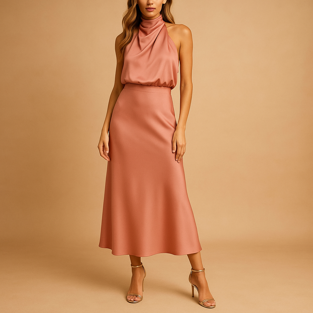 Dames Jurken Zomer in Ademend Design met Flatterende Pasvorm | Elise 6