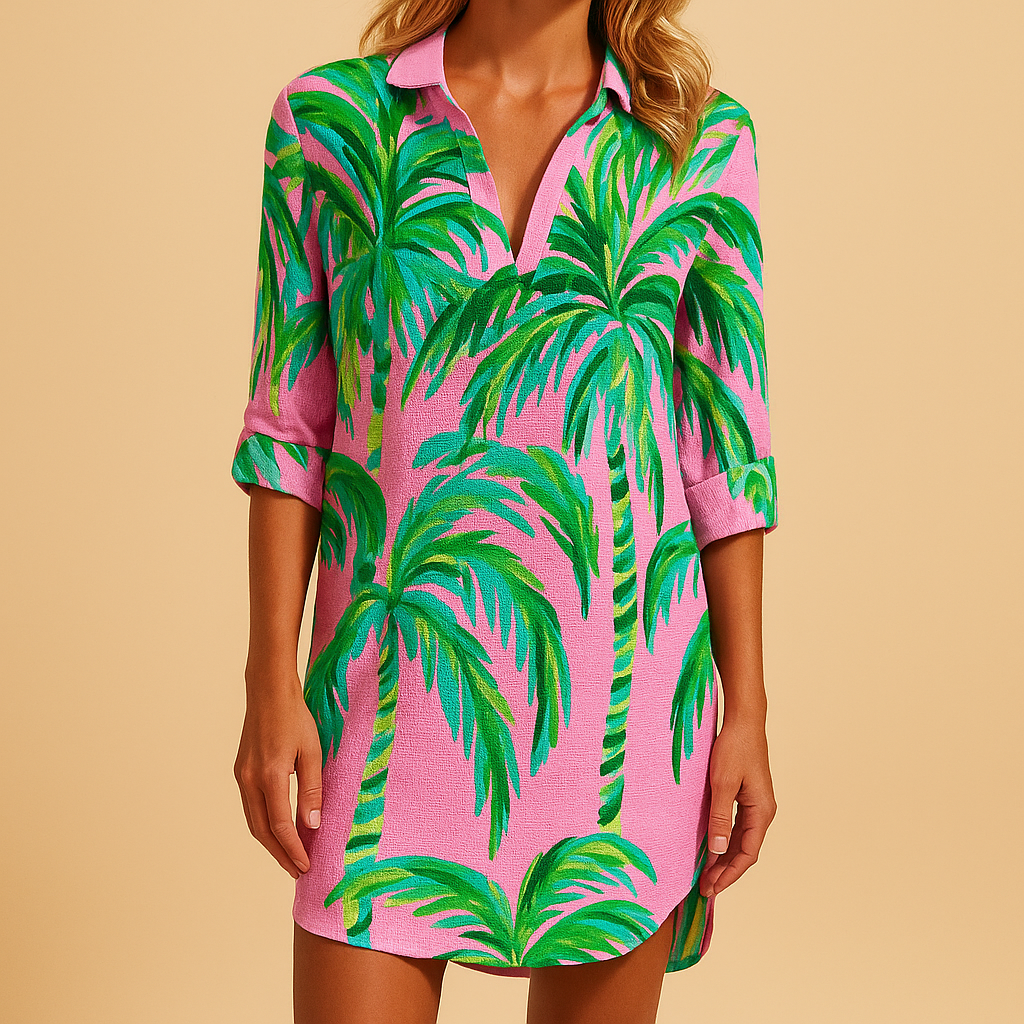 Variant image for Zomerjurk Dames met Bohemian Print en V-hals | Yara-57