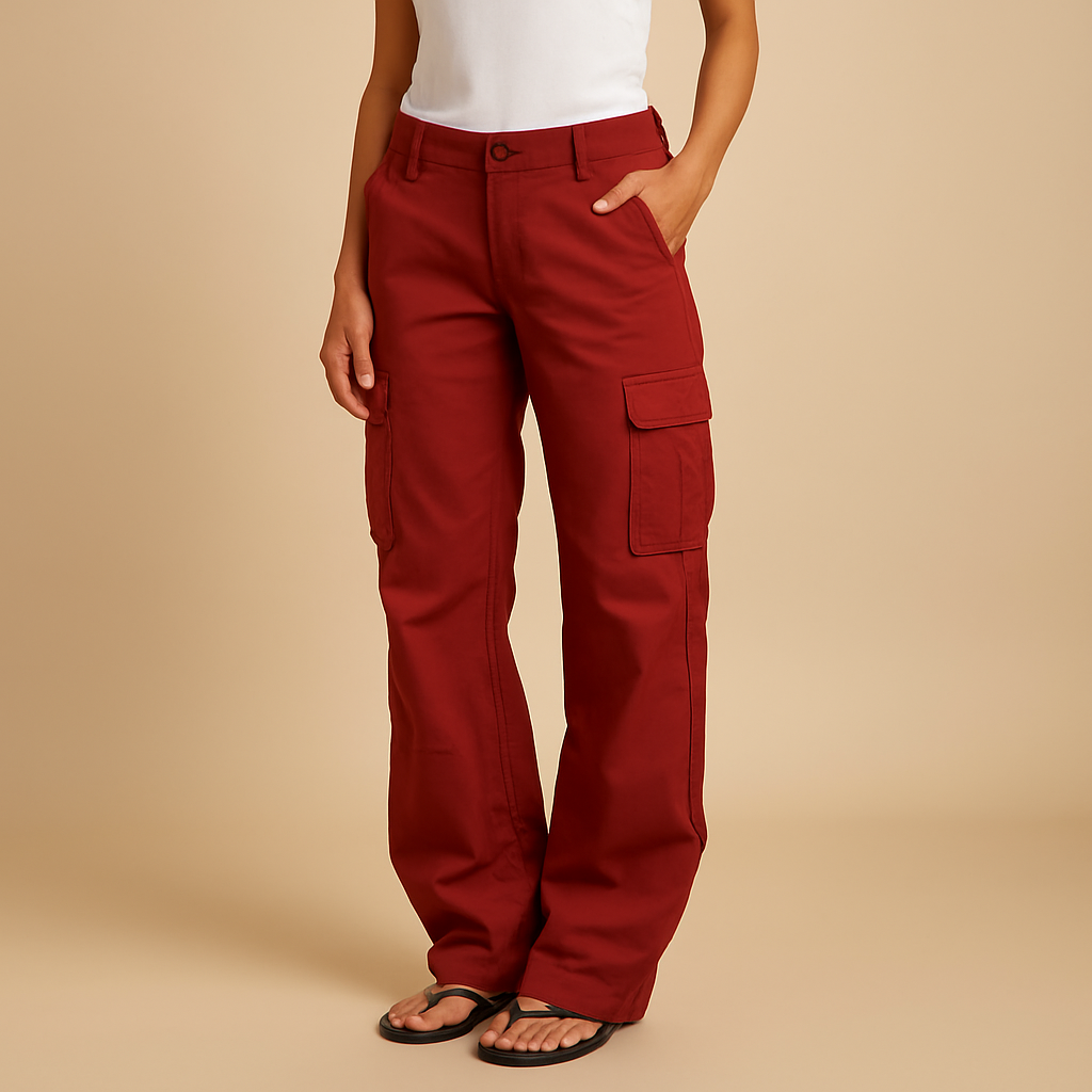 Cargo broek dames met ruime zakken en comfortabele pasvorm | Paloma 4