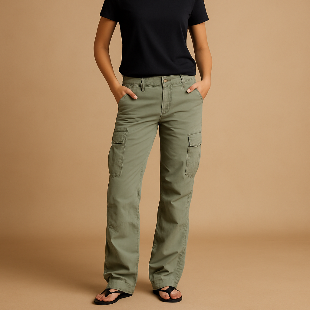 Cargo broek dames met ruime zakken en comfortabele pasvorm | Paloma 3