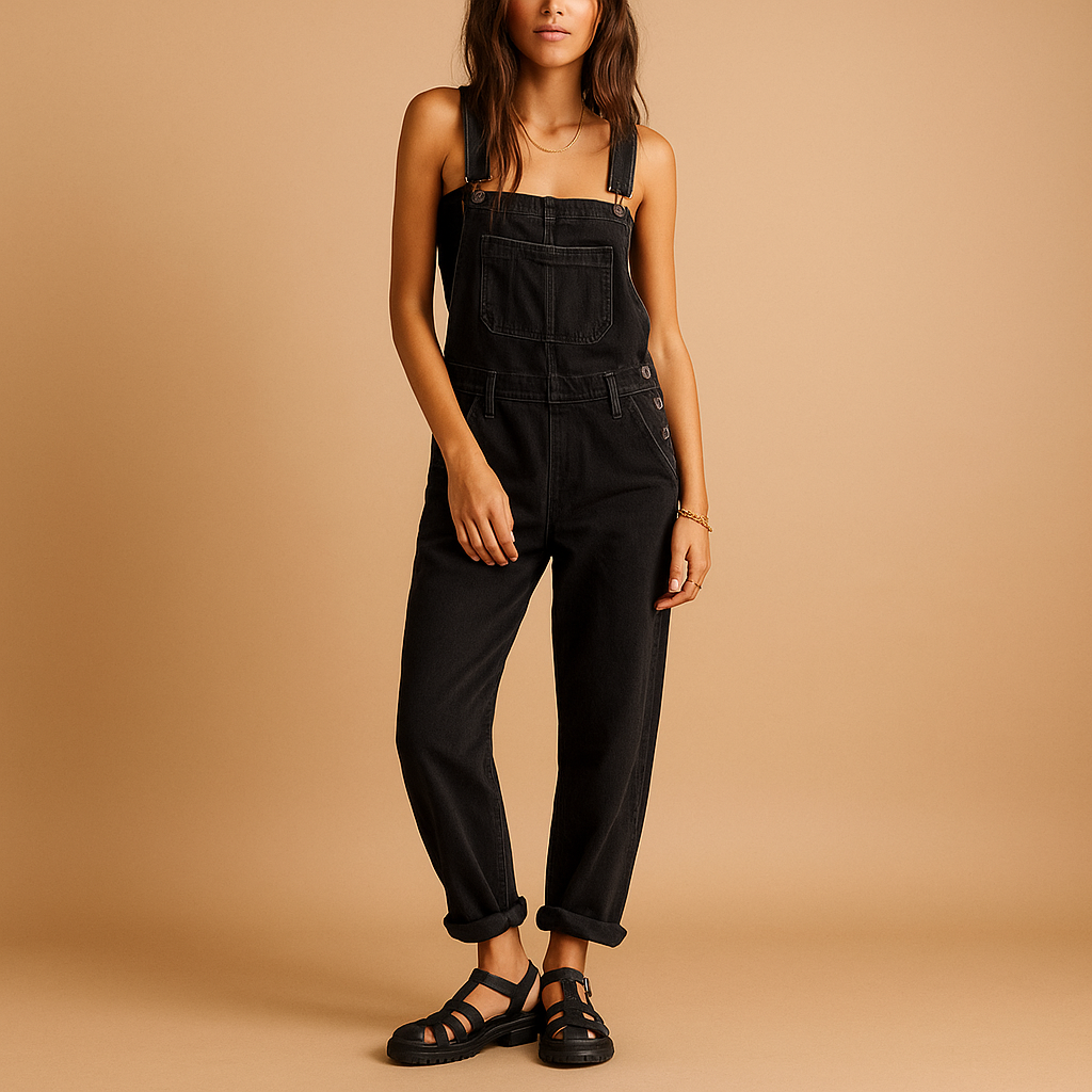 Denim Salopette Met Verstelbare Bandjes Voor Dames | Lieke 4