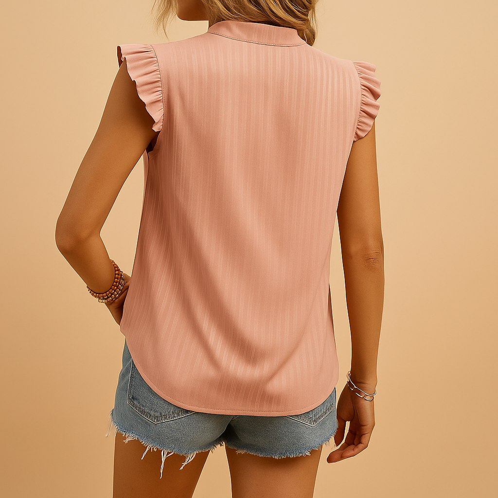 Mouwloze top met bohemien patroon voor een stijlvolle zomerlook | Zara 6
