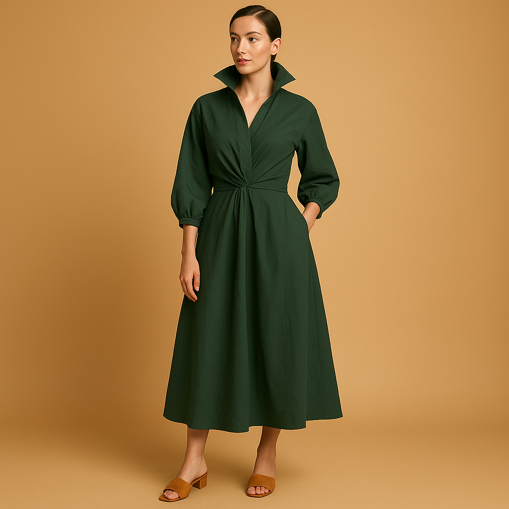 A-lijn Jurk Dames in Vintage Stijl van Lichtgewicht Materiaal | Elise 4