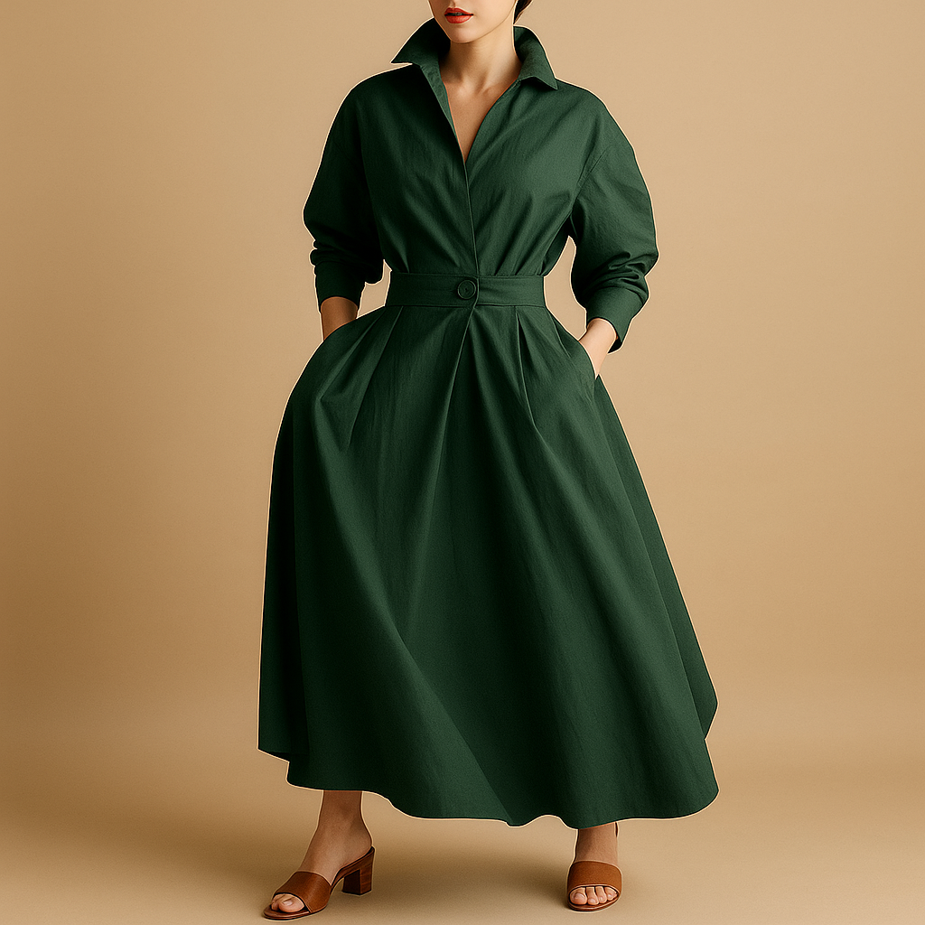 A-lijn Jurk Dames in Vintage Stijl van Lichtgewicht Materiaal | Elise 5