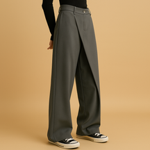 Baggy broek dames met dubbele knoopsluiting | Roos 3