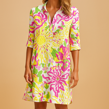 Variant image for Zomerjurk Dames met Bohemian Print en V-hals | Yara-65