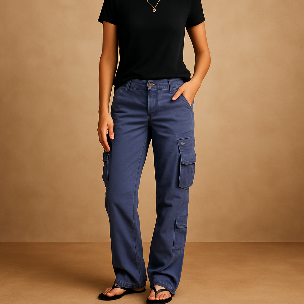 Cargo broek dames met ruime zakken en comfortabele pasvorm | Paloma 2