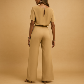 Feestelijke jumpsuit dames met losvallende mouwen | Nina 6