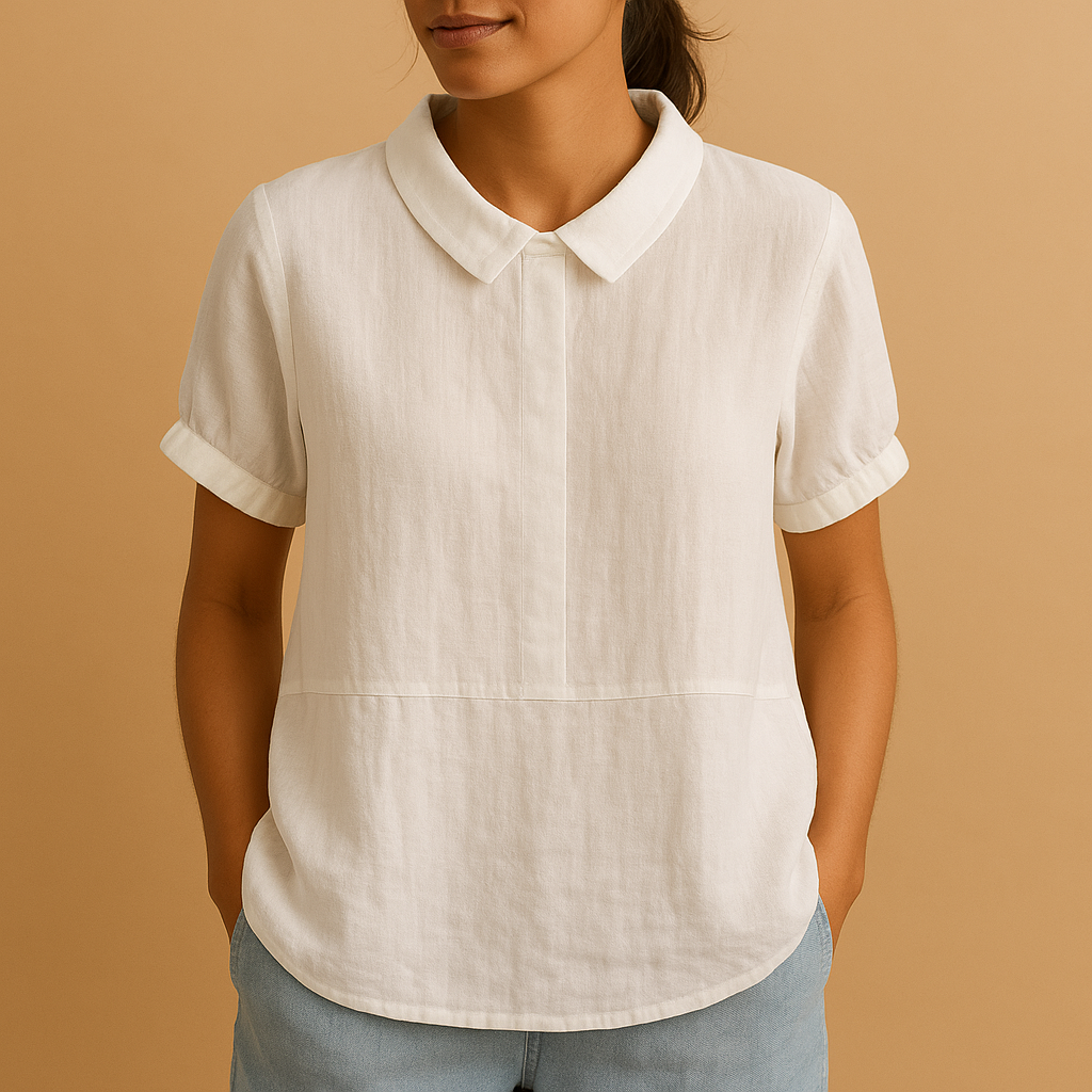 Dames blouse met getailleerde pasvorm en elegante stijl | Floor 2