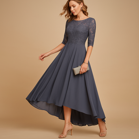 Feestjurk Dames met Kanten Details en Flatterende Pasvorm | Milou 5