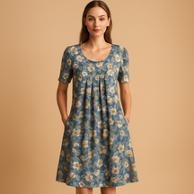 Zomerjurkjes van Katoen met Speelse Prints voor Dames | Janne 5