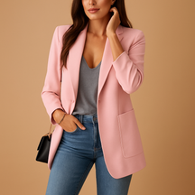 Slanke lange blazer voor dames met luxe uitstraling | Elise 5