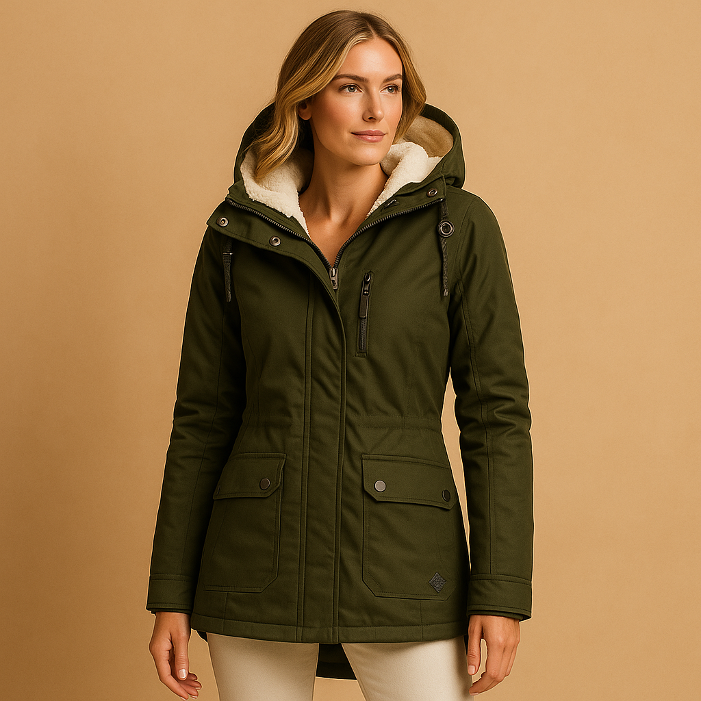 Lange winterjas dames met hoogwaardige isolatie en elegantie | Manon 1