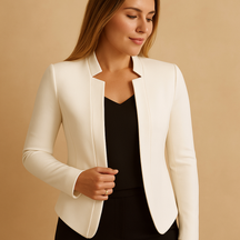 Stijlvolle lichtgewicht blazer met reverskraag voor dames | Karlijn 6