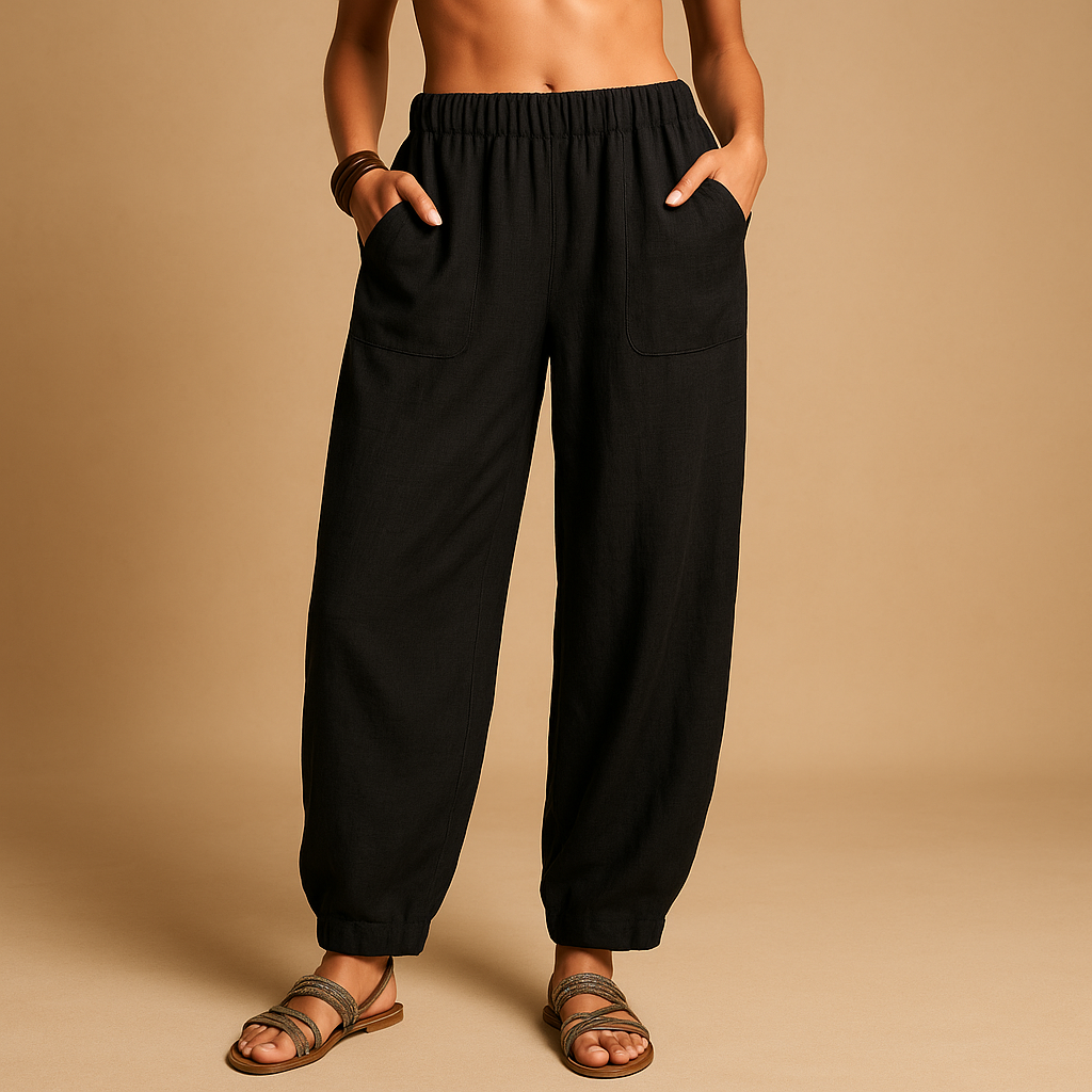 Damesbroek Hoge Taille in Luchtige Boho Stijl | Femke 4