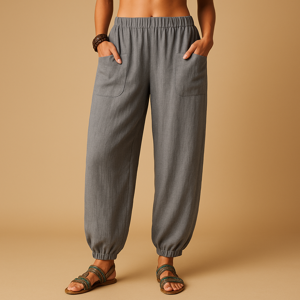 Damesbroek Hoge Taille in Luchtige Boho Stijl | Femke 5