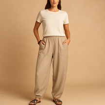 Variant image for Damesbroek Hoge Taille in Luchtige Boho Stijl | Femke-57