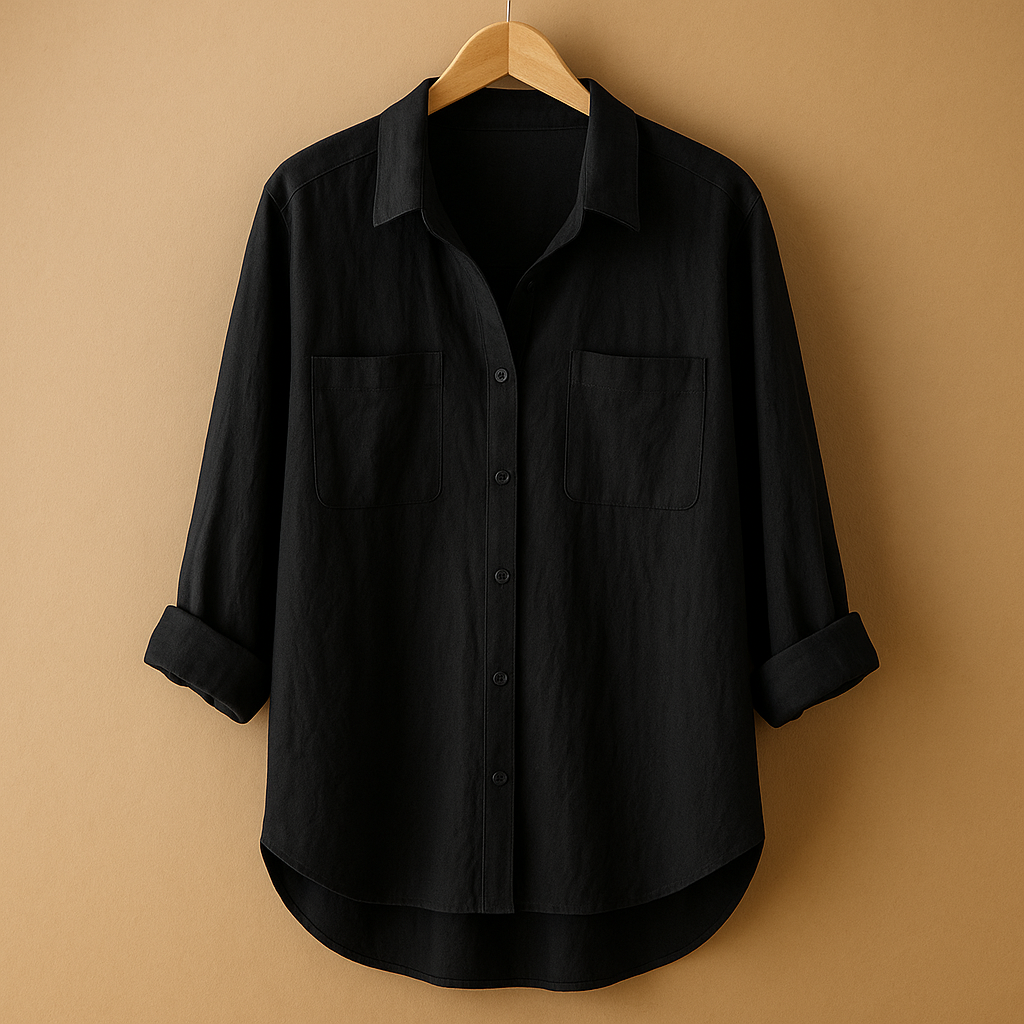 Witte blouse dames met lange mouwen en losvallende pasvorm | Jasmijn 2