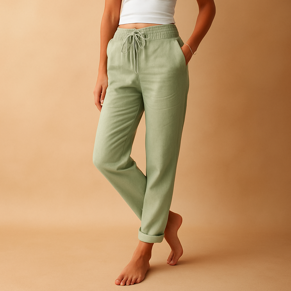 Variant image for Hoge Taille Loungebroek met Rechte Pijpen voor Dames | Benthe-43