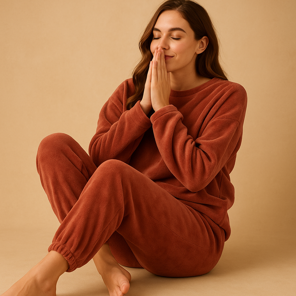 Luxe dames pyjamaset met zachte trui en broek | Femke 2