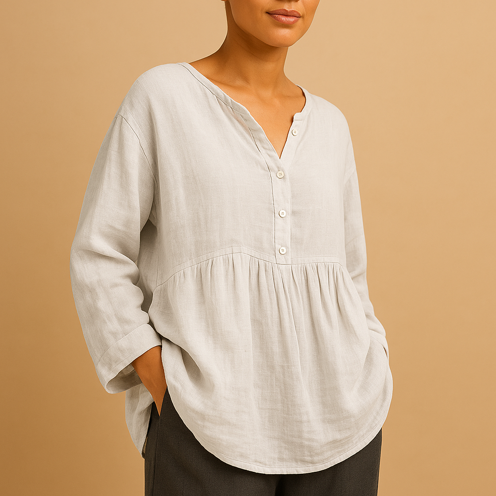 Zomerblouse Dames Oversized Met Luchtige Pasvorm | Sterre 2