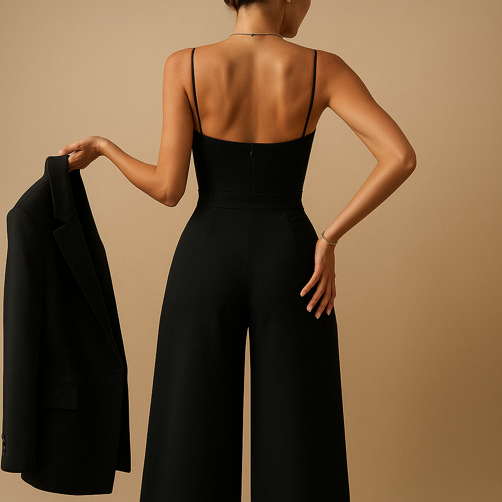 Jumpsuit Dames Zomer met Verstelbare Bandjes en Flatterende Pasvorm | Milou 2