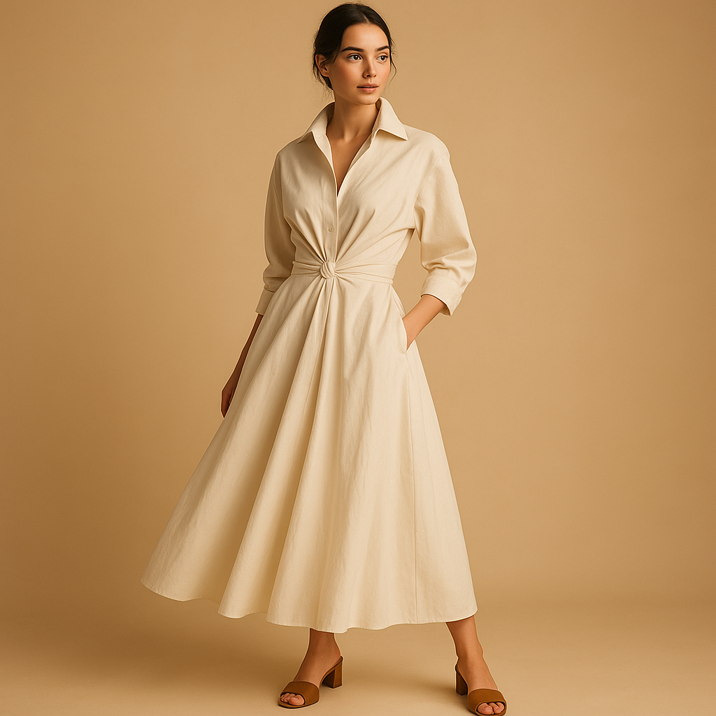 A-lijn Jurk Dames in Vintage Stijl van Lichtgewicht Materiaal | Elise 1