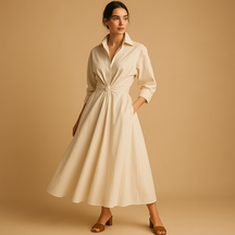 A-lijn Jurk Dames in Vintage Stijl van Lichtgewicht Materiaal | Elise 1