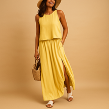 Variant image for Zomerjurk Dames Met Korte Mouwen En Losvallende Pasvorm | Yara-43